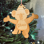 Decorazione di Natale in Legno Personalizzata Koala