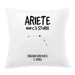 Cuscino Personalizzato Segno Zodiacale Ariete Federe per cuscino