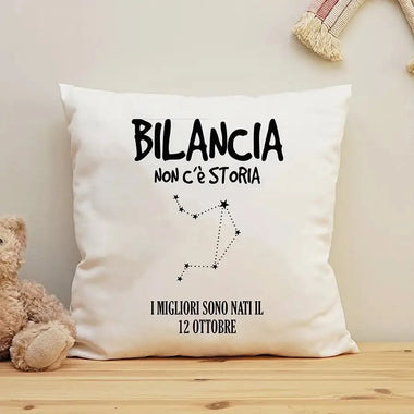 Cuscino Personalizzato Segno Zodiacale Bilancia Federe per cuscino