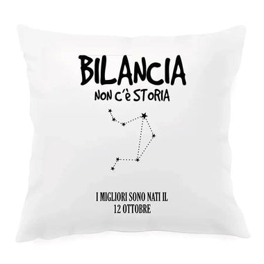 Cuscino Personalizzato Segno Zodiacale Bilancia Federe per cuscino