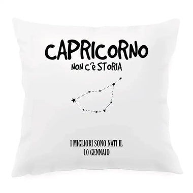 Cuscino Personalizzato Segno Zodiacale Capricorno Federe per cuscino