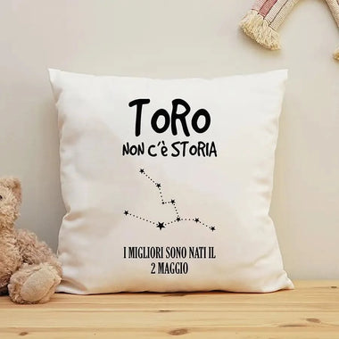 Cuscino Personalizzato Segno Zodiacale Toro Federe per cuscino