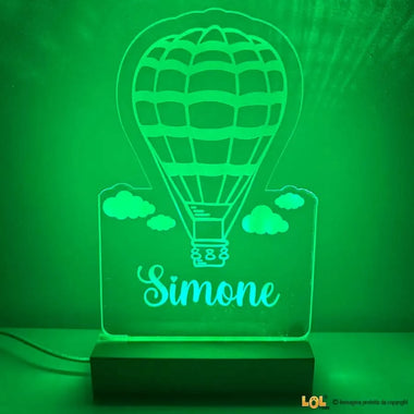 Lampada Mongolfiera Led Personalizzata Lampada in plexiglass