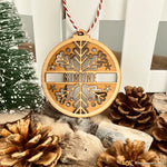Pallina di Natale in Legno Personalizzata con nome