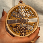 Pallina di Natale in Legno Personalizzata con nome