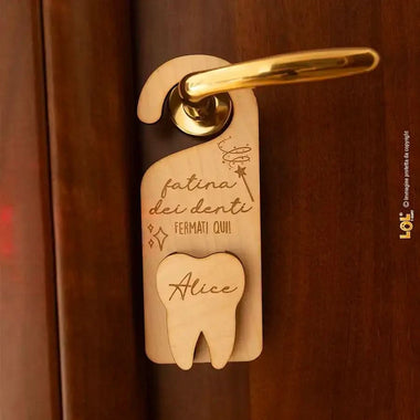 Porta Dentini da Appendere alla Porta Fatina Dei Denti Fermati Qui Porta Dentini da Appendere alla Porta