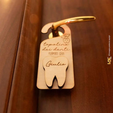 Porta Dentini da Appendere alla Porta Topolino Dei Denti Fermati Qui Porta Dentini da Appendere alla Porta