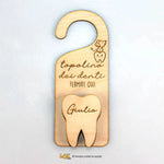 Porta Dentini da Appendere alla Porta Topolino Dei Denti Fermati Qui Porta Dentini da Appendere alla Porta