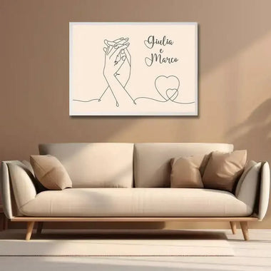 Quadro Innamorati Mani