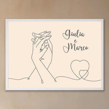 Quadro Innamorati Mani