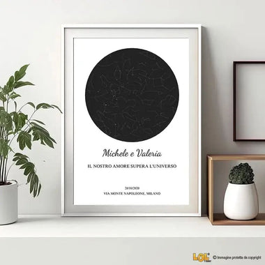 Quadro Mappa Stellare