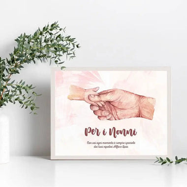 Quadro Personalizzato con Nomi Per i nonni Quadro