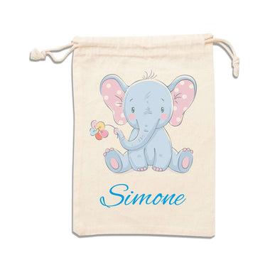 Sacca Nascita Elefantino Azzurro Bebe Sacca Nascita