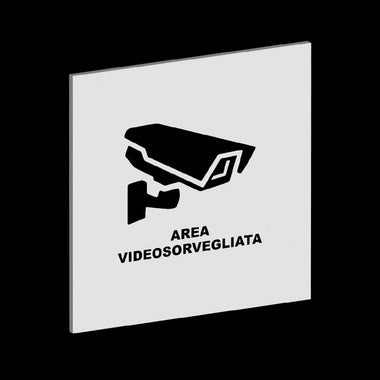 Cartello Area Video Sorvegliata Segnaletica Cartello Interno