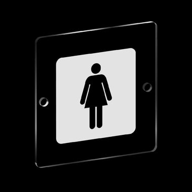Cartello Toilette Bagno Donna Segnaletica Cartello Interno