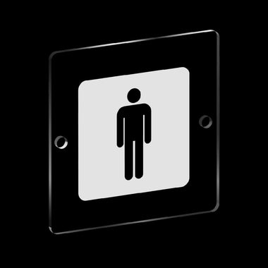 Cartello Toilette Bagno Uomo Segnaletica Cartello Interno