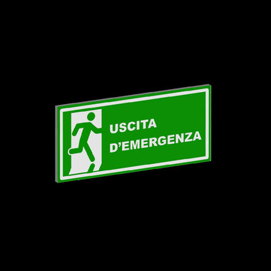 Cartello Uscita d'emergenza Segnaletica Cartello Interno