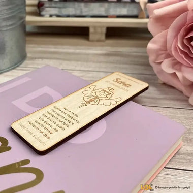 10 pz Segnalibro Bomboniera Prima Comunione Personalizzabile con Nome e Frase - Angioletto Segnalibro