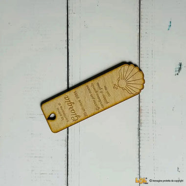 10 pz Segnalibro Bomboniera Prima Comunione Personalizzabile con Nome e Frase - Conchiglia Segnalibro