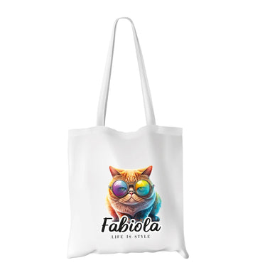 Shopper Gatto Personalizzata Nome Shopper