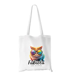 Shopper Gatto Personalizzata Nome Shopper