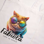 Shopper Gatto Personalizzata Nome Shopper