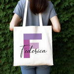Shopper Personalizzata con Iniziale e Nome Shopper