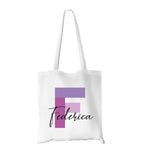 Shopper Personalizzata con Iniziale e Nome Shopper