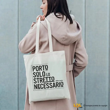 Shopper Porto Solo lo Stretto Necessario Shopper