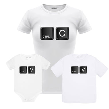 Combo Mini Me Donna Ctrl C + Ctrl V T-shirt