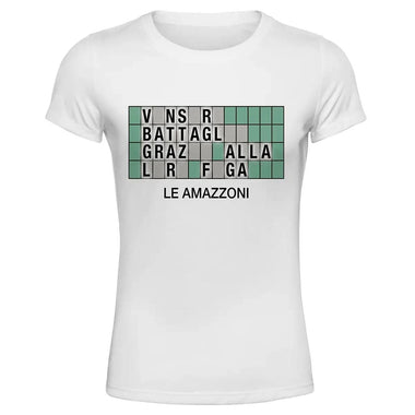 T-shirt Donna Divertente Le Amazzoni - La Ruota della Fortuna T-shirt