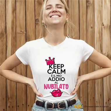 T-shirt Donna Kit Addio al Nubilato "Keep Calm" - Idea Regalo per la Sposa T-shirt