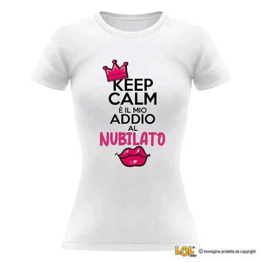 T-shirt Donna Kit Addio al Nubilato "Keep Calm" - Idea Regalo per la Sposa T-shirt