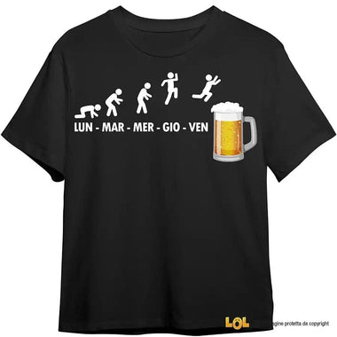 T-shirt Uomo Settimana della Birra divertente T-shirt