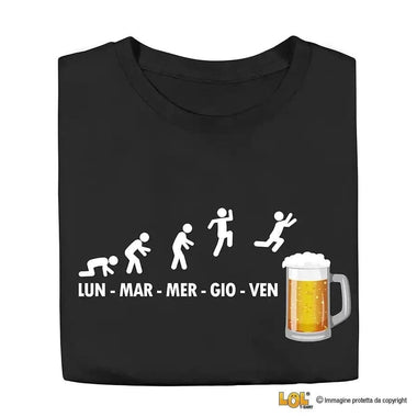 T-shirt Uomo Settimana della Birra divertente T-shirt