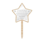 Etichetta Tag Legno da Pianta Personalizzata Buon Natale a forma di Stella Tag in legno da pianta