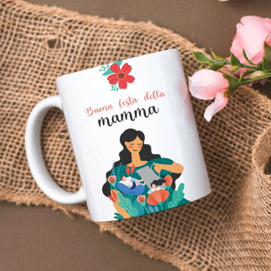 Tazza Buona Festa della Mamma Personalizzata con Nome Tazze Personalizzate