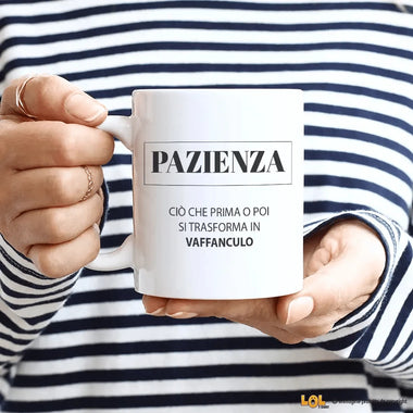 Tazza Divertente Pazienza Tazze Personalizzate