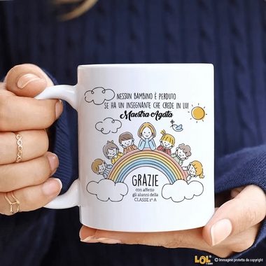 Tazza Grazie Maestra con dedica Tazze Personalizzate