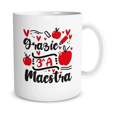 Tazza Grazie Maestra personalizzata Tazze Personalizzate
