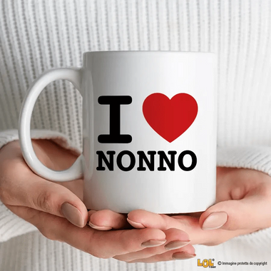 Tazza I Love Nonno o Nonna Tazze Personalizzate