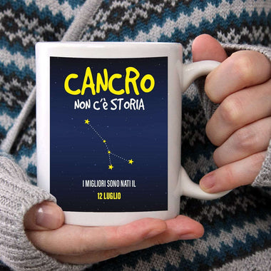Tazza Oroscopo Segno Zodiacale Cancro Con Data Personalizzata Tazze Personalizzate