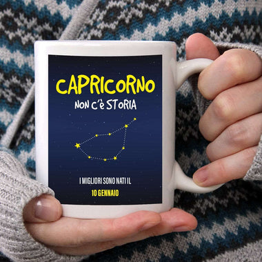 Tazza Oroscopo Segno Zodiacale Capricorno Con Data Personalizzata Tazze Personalizzate