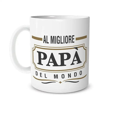 Tazza Personalizzata Al Miglior Papà Del Mondo Tazze Personalizzate