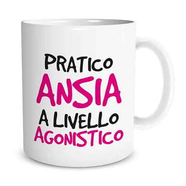 Tazza Pratico Ansia a Livello Agonistico Tazze Personalizzate