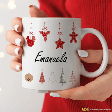 Tazza Regalo Natale e Nome Tazze Personalizzate