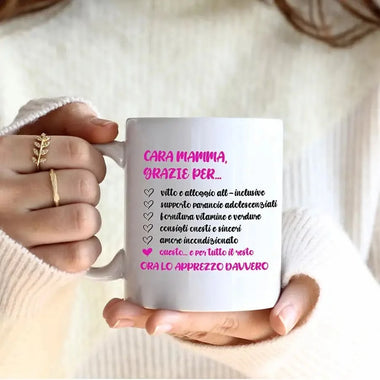 Tazza Ringraziamento Mamma Tazze Personalizzate