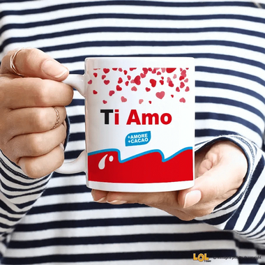 Tazza Ti Amo nutella tribute Tazze Personalizzate