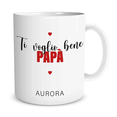 Tazza ti voglio bene papa con nome personalizzato Tazze Personalizzate