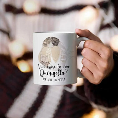 Tazza Vuoi Essere La Mia Damigella? Tazze Personalizzate